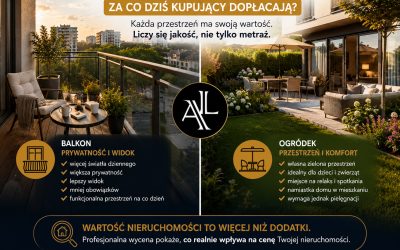 Rzeczoznawca majątkowy Słupsk - wycena nieruchomości 4 Mieszkanie na parterze z ogródkiem czy lokal na piętrze z balkonem — za co dziś kupujący dopłacają?