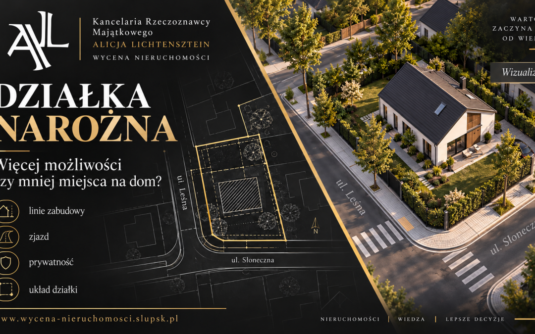 Działka narożna — więcej możliwości czy mniej miejsca na dom?
