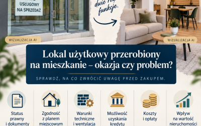 Rzeczoznawca majątkowy Słupsk - wycena nieruchomości 4 Lokal użytkowy przerobiony na mieszkanie – okazja czy problem?